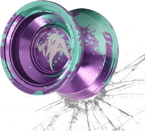 Vista 4 de Yoyo - Bola de aleación de aluminio, juguete profesional de bola Yoyo con guante de cuerda para niños y adultos, regalo de cumpleaños (verde) Yoyo