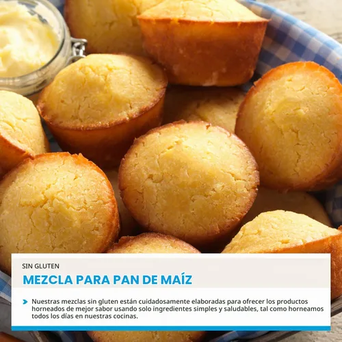 Vista 6 de King Arthur Harina, Mezcla para Pan de Maíz + Muffins, Sin Gluten, 14 Onzas