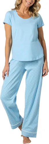 Vista 9 de PajamaGram Pijamas para mujer - Conjuntos de pijamas para mujer, estilo túnica Aguamarina