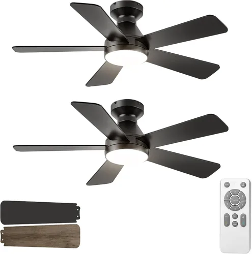 Vista 9 de QUTWOB ventilador de techo105-42BE Bronce