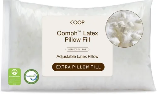 Vista 11 de Coop Home Goods Relleno extra Oomph, espuma viscoelástica de corte cruzado, relleno de almohada de densidad media, bolsa de relleno extra, recarga