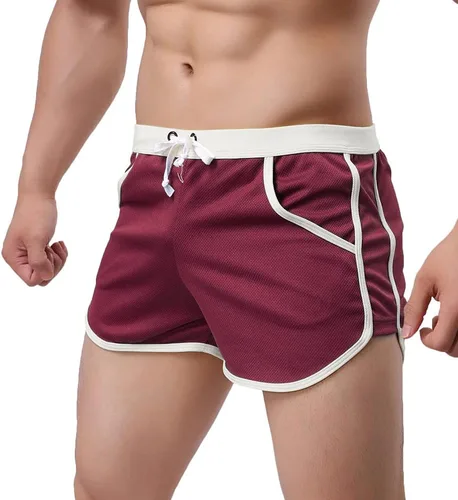 Vista 3 de Rexcyril Pantalones cortos para hombre, para correr, entrenamiento, fisicoculturismo, gimnasio, atléticos, deportivos, casuales, pantalones cortos
