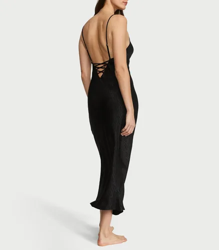 Vista 2 de Victoria's Secret Icon Satin Midi Slip - Lencería para mujer (XS-XL)