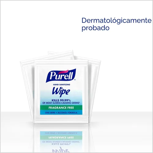Vista 5 de Toallitas de mano desinfectantes. Envueltas individualmente (300). De Purell