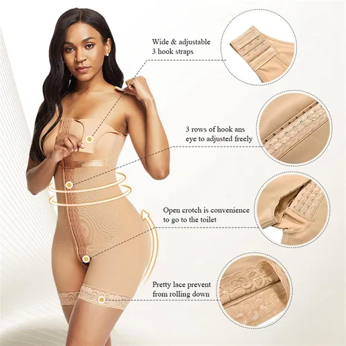 Vista 4 de Fajas Reductoras y Moldeadoras - Trajes de cuerpo completo para Fajas Colombianas Postparto Faja Faja Faja Colombianas Entrenador de cintura BBL