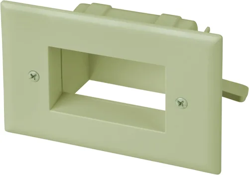 Vista 3 de DATA COMM Electronics 45-0008-BK - Placa de pared empotrada de bajo voltaje para montaje fácil, perfil delgado, se adapta detrás de soportes