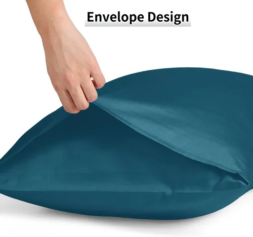 Vista 5 de Warmstar Juego de 2 fundas de almohada de algodón tamaño Queen, fundas de almohada de 600 hilos de 20 x 30 pulgadas, fundas de almohada de algodón