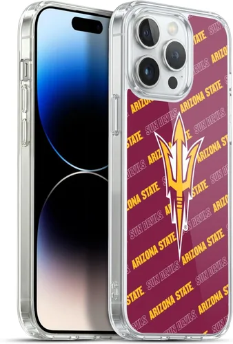 Vista 155 de Head Case Designs Funda de gel ASU Camou con licencia oficial de la Universidad Estatal de Arizona [protección de grado militar] compatible