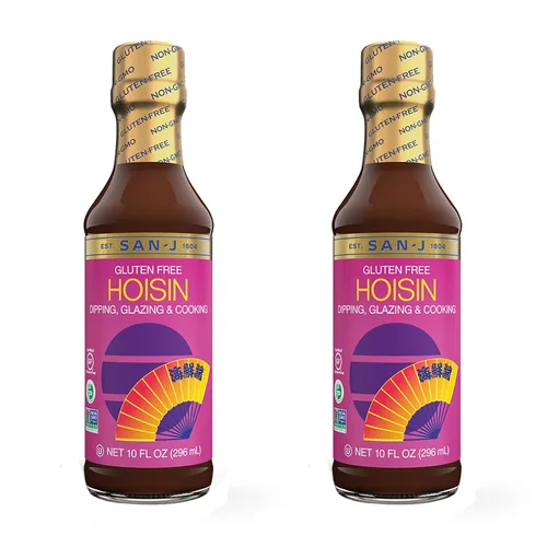 Vista 35 de San-J - Paquete variado Spice of Life - Teriyaki, salsa de naranja, szechuan, maní tailandés - Salsas de cocina sin gluten - Sin OGM - Botellas
