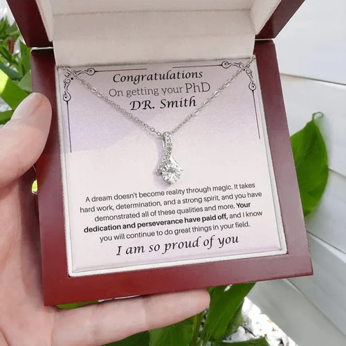 Vista 3 de Graduation Necklace For Her 2023 - Graduation Necklace 2019 For Women, Para La Reina De Mi Vida - Collar De Amor Infinito, Regalos Para Graduacion