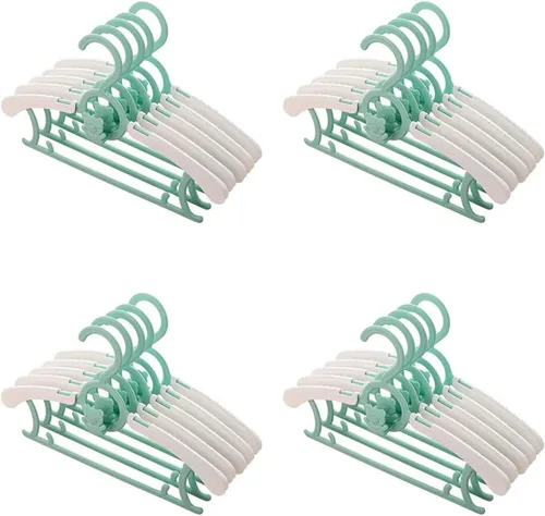 Vista 14 de JSF Perchas ajustables para bebés, 20 piezas de ganchos para guarderías, antideslizantes, extensibles, ideales para ropa de recién nacidos