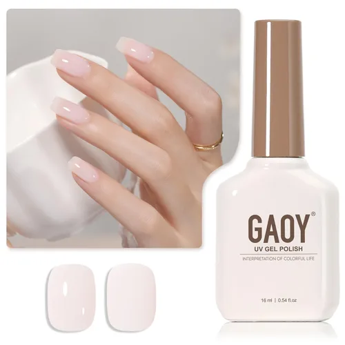 Vista 41 de GAOY - Esmalte de uñas de gel marrón, 16ml de esmalte de gel para quitar por remojo, curado con luz UV para arte de uñas, manicura DIY en casa, 2088