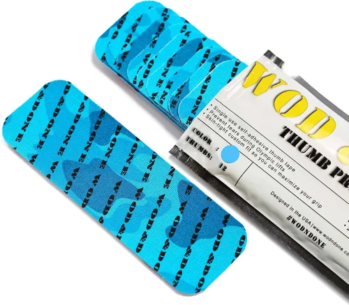 Vista 5 de WOD&DONE Cinta de protección de pulgar atlética precortada de 2 pulgadas para levantamiento de pesas olímpico de fitness funcional