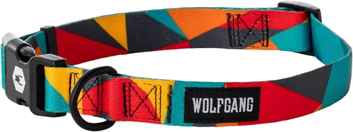 Vista 34 de Wolfgang - Collar de perro resistente y ajustable con hebilla de nailon de liberación rápida para caminar y entrenar, estampado BrookTrout, talla S