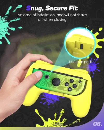 Vista 6 de MoKo Grip para Nintendo Switch OLED ModelSwitch Joy-Con 2 unidades Kit de mango ergonómico de mano compatible con Nintendo SwitchSwitch OLED 2021
