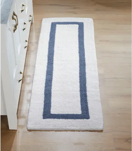 Vista 68 de Better Trends - Alfombra de baño 100% algodón reversible, altamente absorbente y lavable a máquina, suave, tapete de ducha para piso de baño