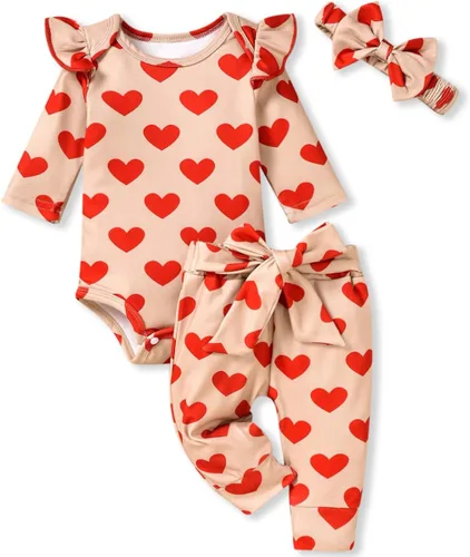 Vista 201 de Aalizzwell Conjunto de mameluco acanalado para bebé recién nacido prematuro para otoño e invierno