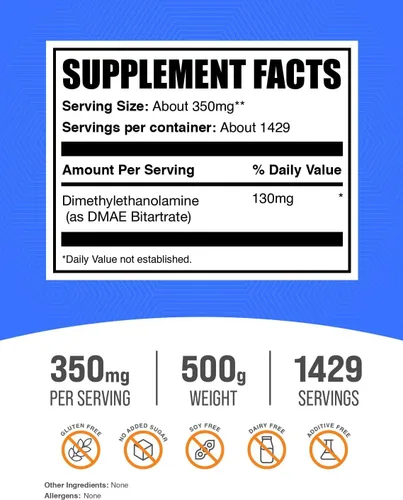 Vista 2 de Bitartato puro en polvo, de BulkSupplements, 1