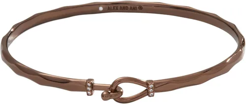 Vista 12 de Alex and Ani Pulsera de tensión de gancho facetado brillante plateado