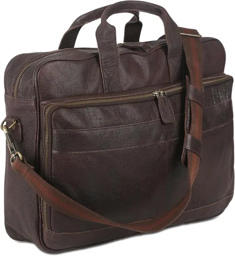 Vista 10 de KomalC Maletines de cuero de 16 pulgadas para computadora portátil, bolsas de mensajero para hombres y mujeres, mejor bolso de oficina