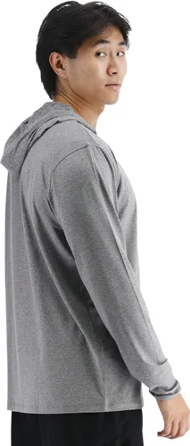 Vista 5 de TYR Sudadera con capucha de manga larga para hombre, protección solar UPF 50+