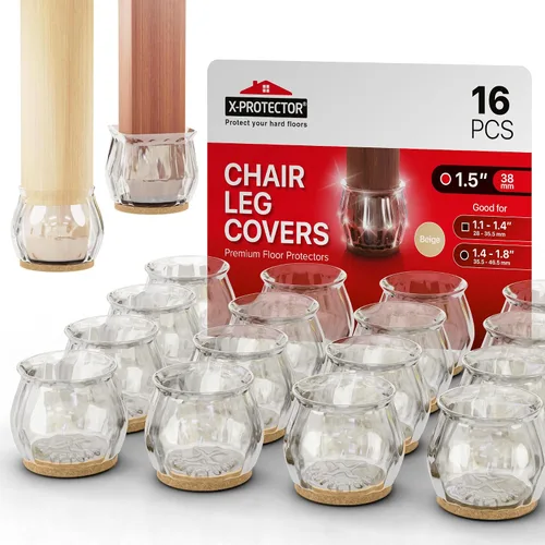 Vista 15 de X-PROTECTOR Almohadillas de Fieltro para Muebles - 32 PCS de 1 1/2" Protectores de Piso para Patas de Sillas y Muebles - ¡Protege Tus Pisos