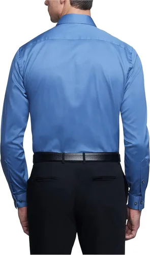 Vista 2 de Van Heusen - Camisa de vestir, corte regular, cuello flexible, elástica, lisa, para hombre