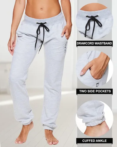 Vista 2 de bebe Womens Sweatpants French Terry Jogger Lounge Sleep Pajamas