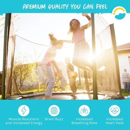 Vista 8 de SkyBound Alfombrilla de repuesto para cama elástica de alta calidad, se adapta a marcos de 12 pies con herramienta de resorte, protector solar UV