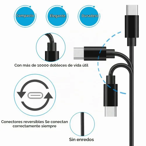Vista 3 de Paquete de 2 cables USB C de 3 pies USB A a tipo C para Samsung Galaxy Note 20/10/10+/9/8, S20 S10 S9 S8 Plus S10E, cable de carga USB A a USB C