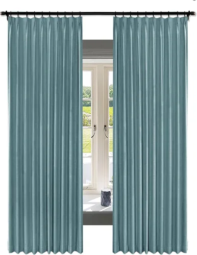 Vista 20 de Fcosie Cortinas de lino texturizadas, cortinas plisadas para oscurecer con forro opaco, paneles de mezcla de lino, cortinas de tratamiento de Beige
