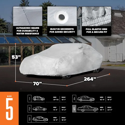 Vista 11 de Budge Duro - Funda para automóvil, resistente a los rayos UV y al agua, se