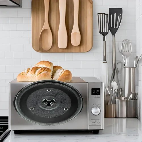 Vista 6 de Placa giratoria de microondas de 10-1/2 pulgadas (10.630 in), bandeja de cocina para microondas compatible con Hamilton Beach 252100500497 HB-P90D23