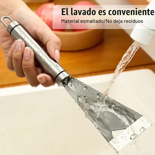 Vista 9 de Cuchillo para tallar frutas, acero inoxidable antideslizante cuchillas de grabado herramienta para tallar frutas, herramienta de cuchillo de canal