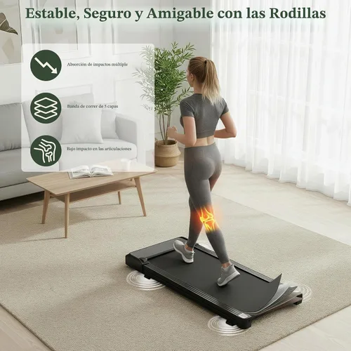 Vista 4 de [Usado] Caminadora Walking Pad, Cinta de Correr Portátil 3 en 1 Debajo del Escritorio para Casa Espacios Pequeños, Cinta de Correr Plegable Compacta