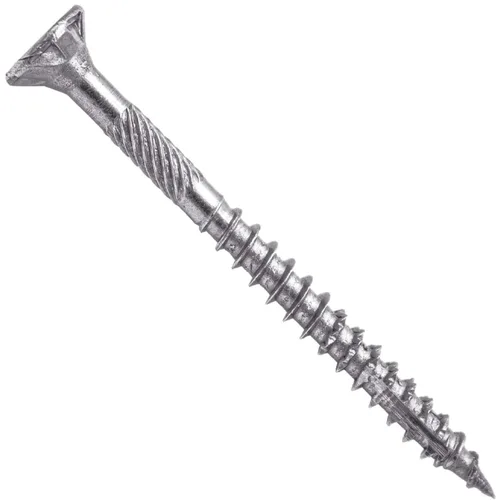 Vista 177 de 8 x 1 revestimiento exterior recubierto de bronce, tornillo de madera multiusos compatible con ACQ, cabeza plana Torx/Star Drive de 1 libra, 288
