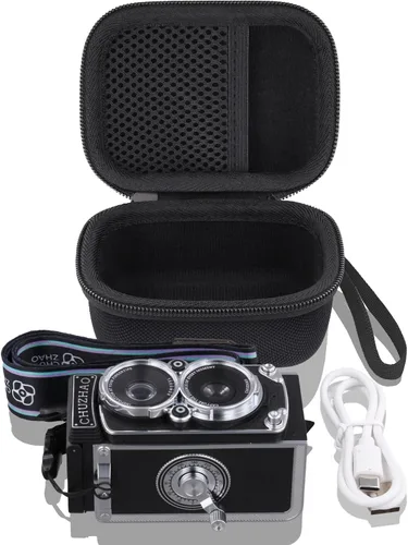 Vista 3 de Estuche para Cámara para Cámara Vintage Mini Digital CHUZHAO, Compatible con Cámara Compacta Retro de Estilo TLR Portátil Pequeña de Autofoco