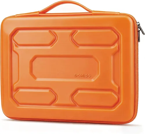Vista 14 de DOMISO Funda para laptop de 13.3 pulgadas con asa, bolsa para computadora a prueba de golpes, funda protectora impermeable EVA para portátiles