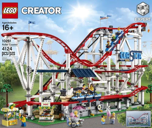 Vista 3 de LEGO Creator Expert 10261 - Montaña rusa de construcción, 2019 (4124 piezas)