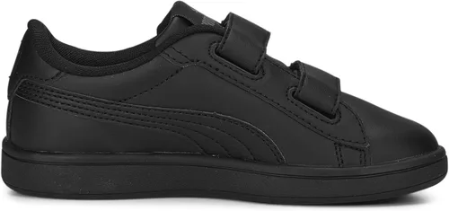 Vista 4 de PUMA Tenis unisex Smash 3.0 de cuero con velcro para niños