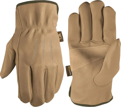 Vista 8 de Wells Lamont Guantes de trabajo de cuero HydraHyde sin cordones para hombre
