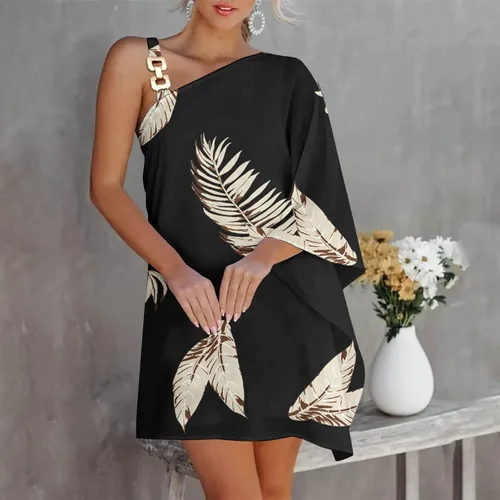 Vista 5 de FQZWONG Vestidos para mujer 2023 casuales hawaianos para salir, vestidos de verano elegantes con vuelo, ropa de verano para fiesta, club nocturno