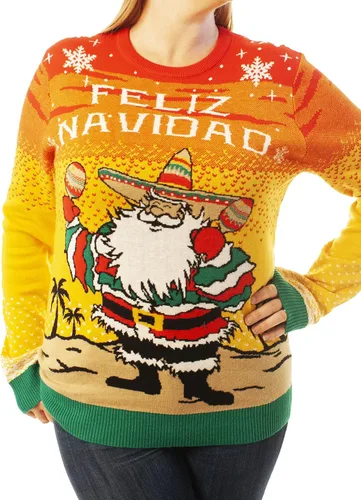 Vista 5 de Ugly Christmas Party - Suéteres llamativos de Navidad, unisex, suéter divertido de un reno