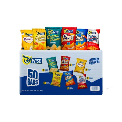 Vista 12 de Wise Snacks BBQ Patatas fritas, 0.75 onzas (paquete de 40) – Asador crujiente y sabroso, sin gluten, sin OMG, papas fritas perfectas para fiestas