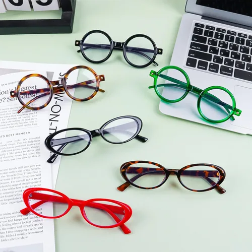 Vista 7 de Gafas de bloqueo de luz azul para mujeres y hombres, Negro/Ovalado