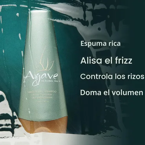 Vista 4 de Champú suavizante Agave para hidratación y control del encrespamiento, 8.5