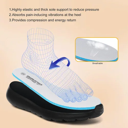 Vista 6 de Grand Attack Men's Tennis Running Shoes - Super Soft Sole, Non-Slip, Comfortable, Lightweight, and Breathable Sports Shoes for Indoor and Outdoor