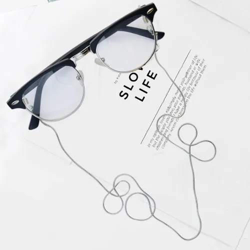 Vista 5 de Jmkcoz Cadena de acero inoxidable para gafas de 315in