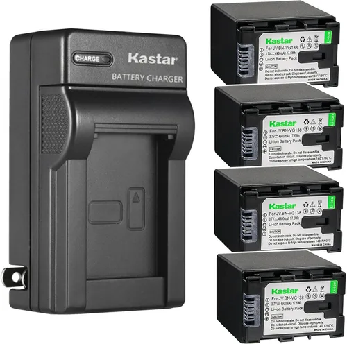 Vista 7 de Kastar Reemplazo del cargador de batería de pared de CA para JVC GZ-HM50 GZ-HM50U GZ-HM65 GZ-HM300 GZ-HM300BU GZ-HM300BUS GZ-HM300SEK GZ-HM300SEU