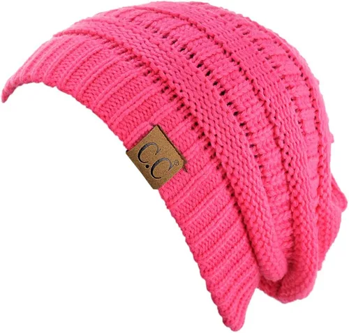 Vista 423 de C.C Trendy Warm Chunky Soft Stretch Cable Knit Beanie